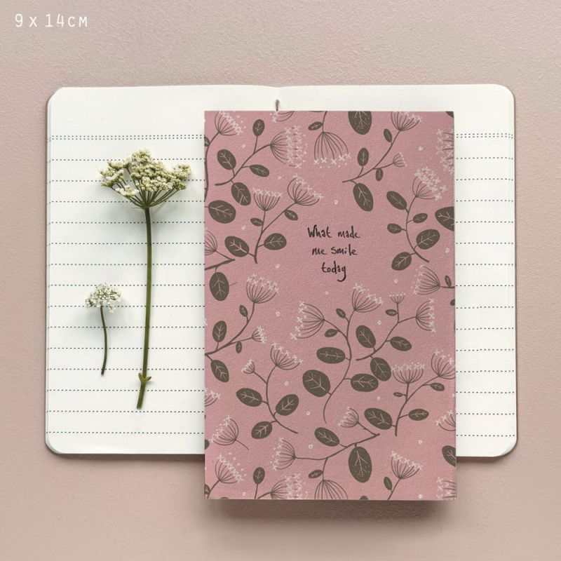 Σημειωματάριο με βότανα 14x9εκ.-What made me smile today