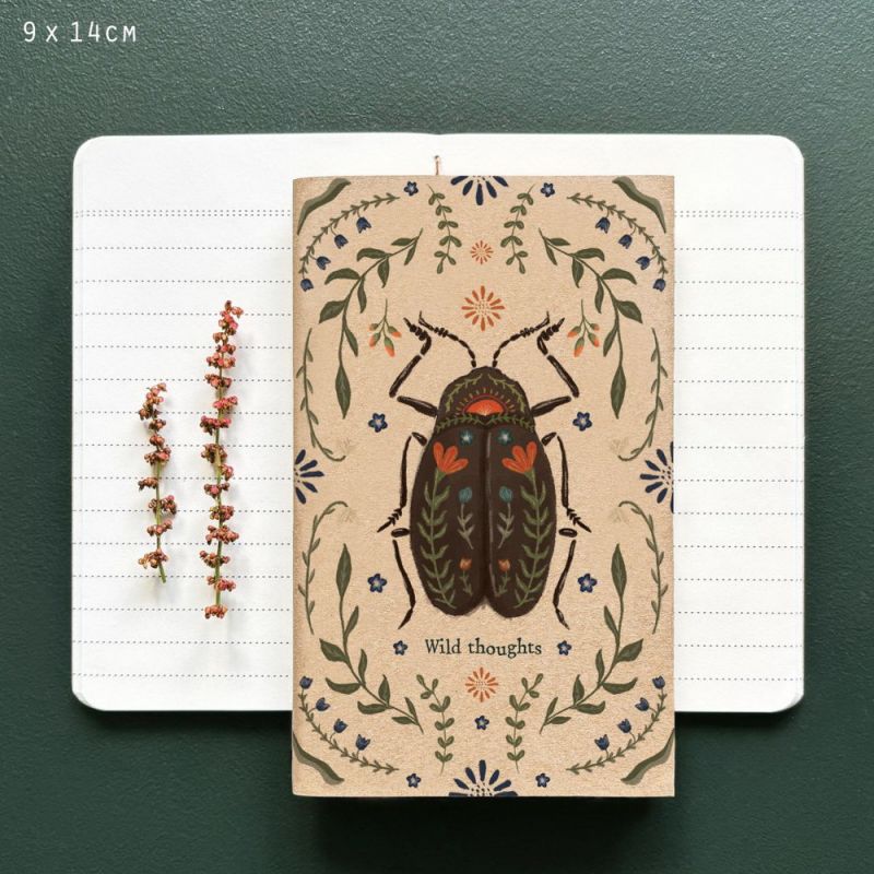 Σημειωματάριο Έντομο 14x9εκ. -Wild thoughts