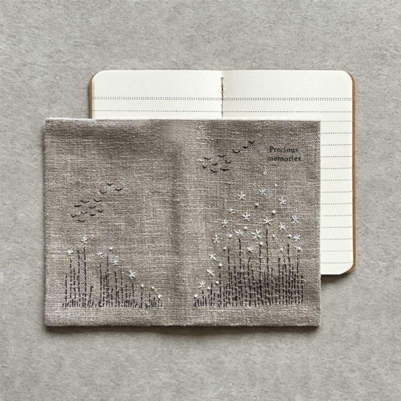 Small linen book-Precious memories