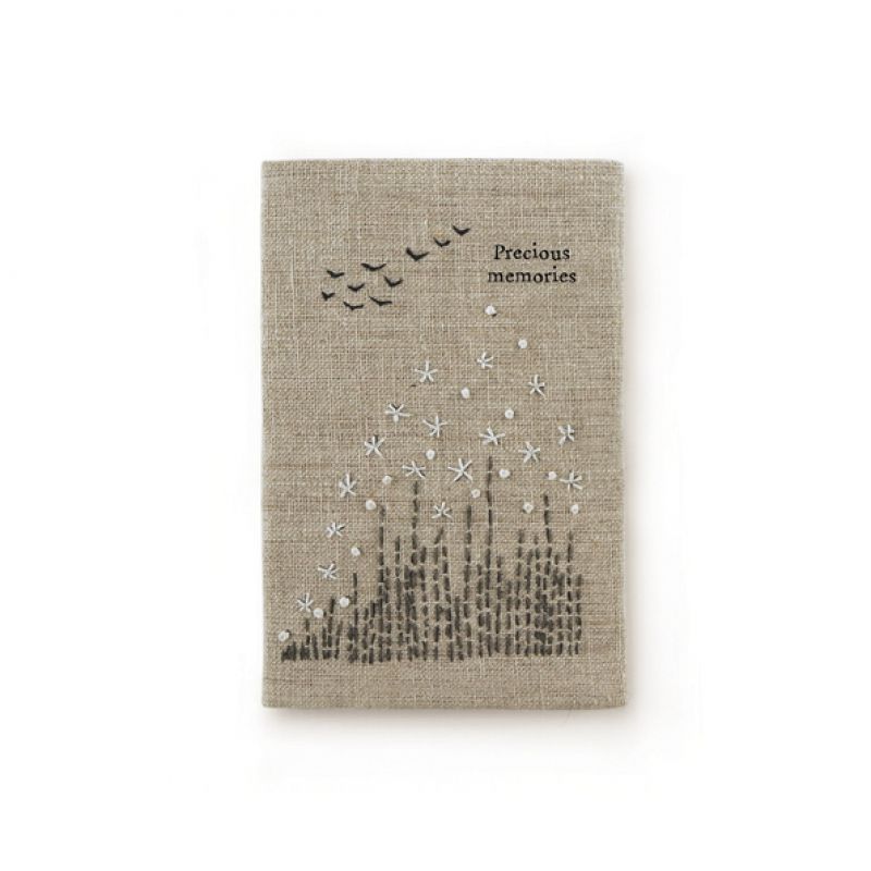 Small linen book-Precious memories