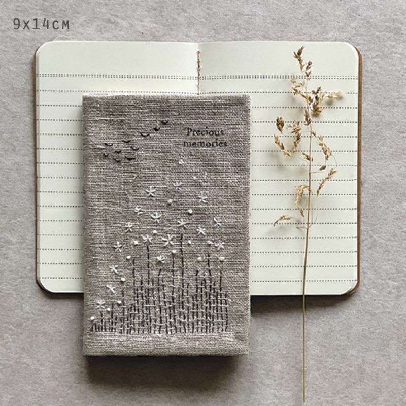Small linen book-Precious memories