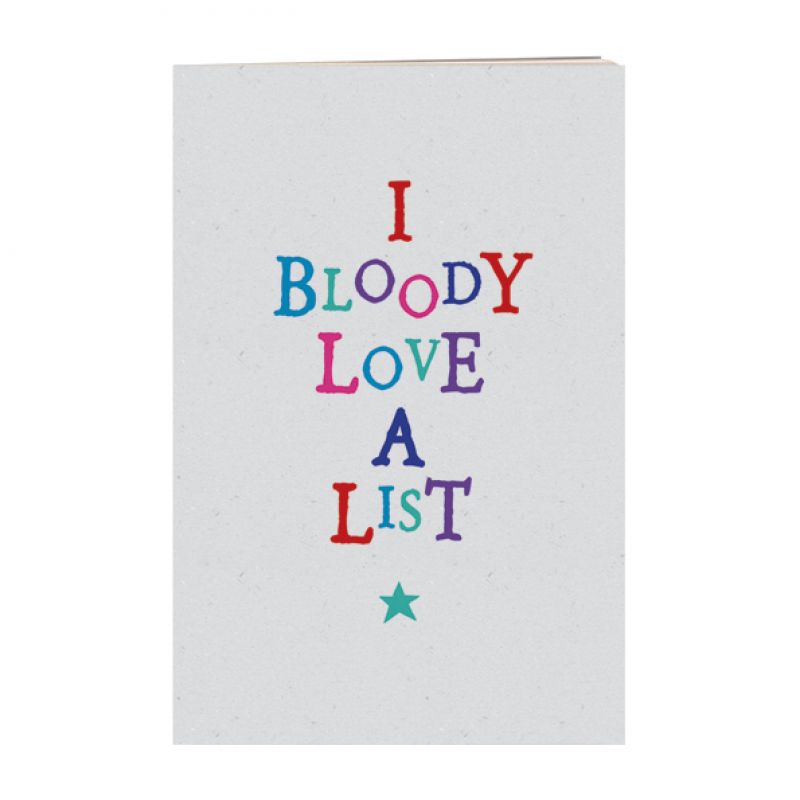 Βιβλιαράκι Wobbly word - Bloody love a list 9x14εκ.