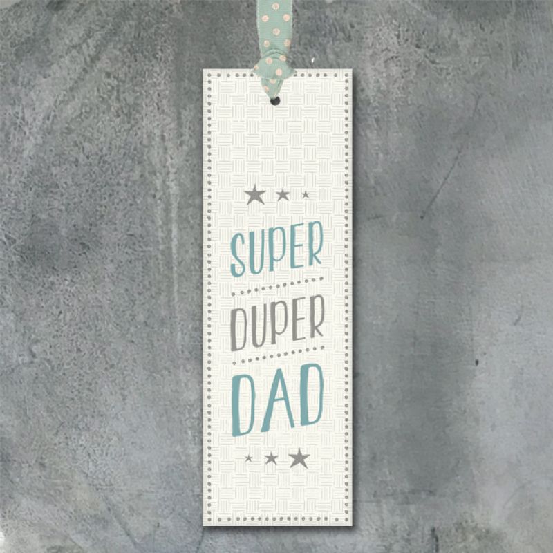 Bookmark - Super duper dad (15cm)