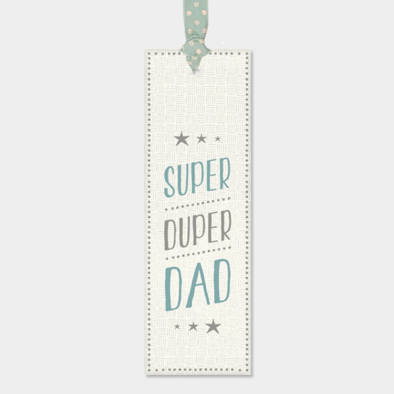 Bookmark - Super duper dad (15cm)