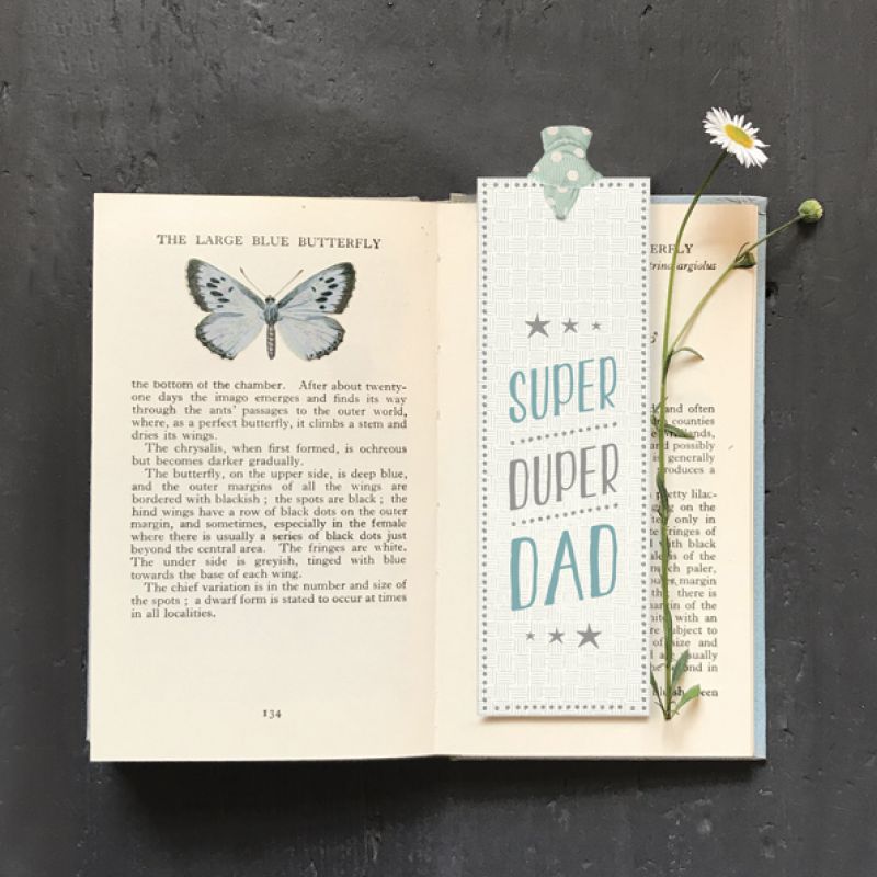 Bookmark - Super duper dad (15cm)