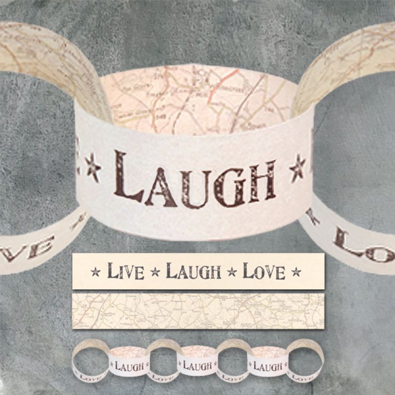 Χάρτινη αλυσίδα - Live, laugh, love
