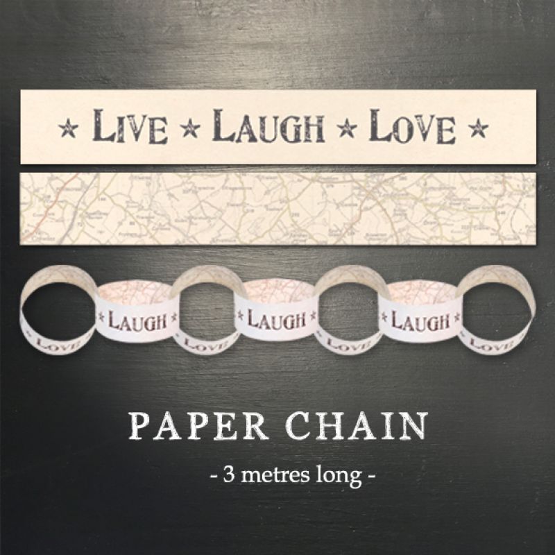 Paper chain - Live, laugh, love