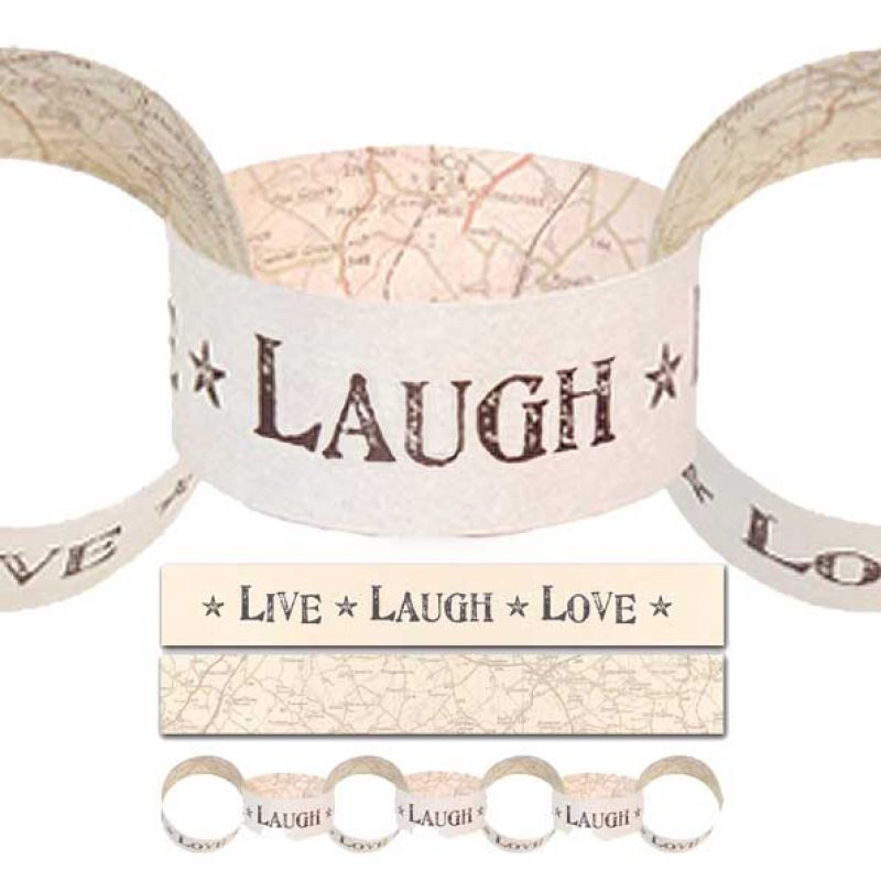 Paper chain - Live, laugh, love