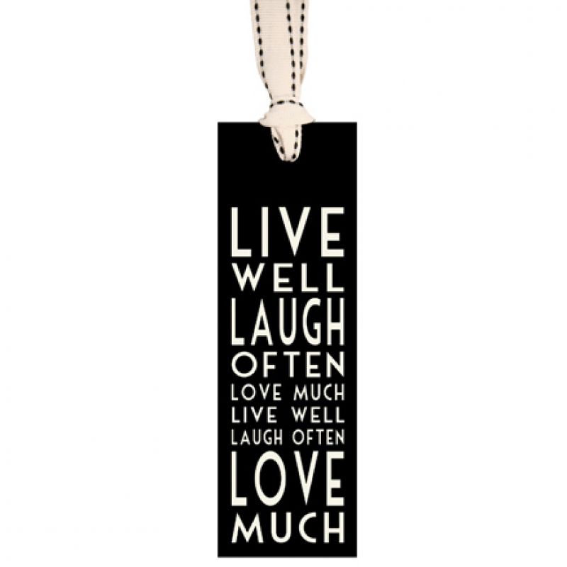 Bookmark - Live well, laugh often