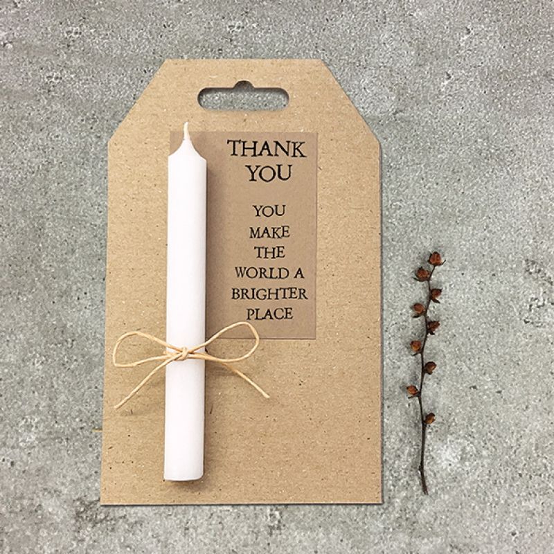 Candle card-Thank you