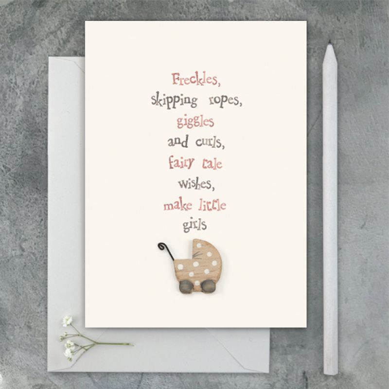 Baby card - Freckles, skipping ropes