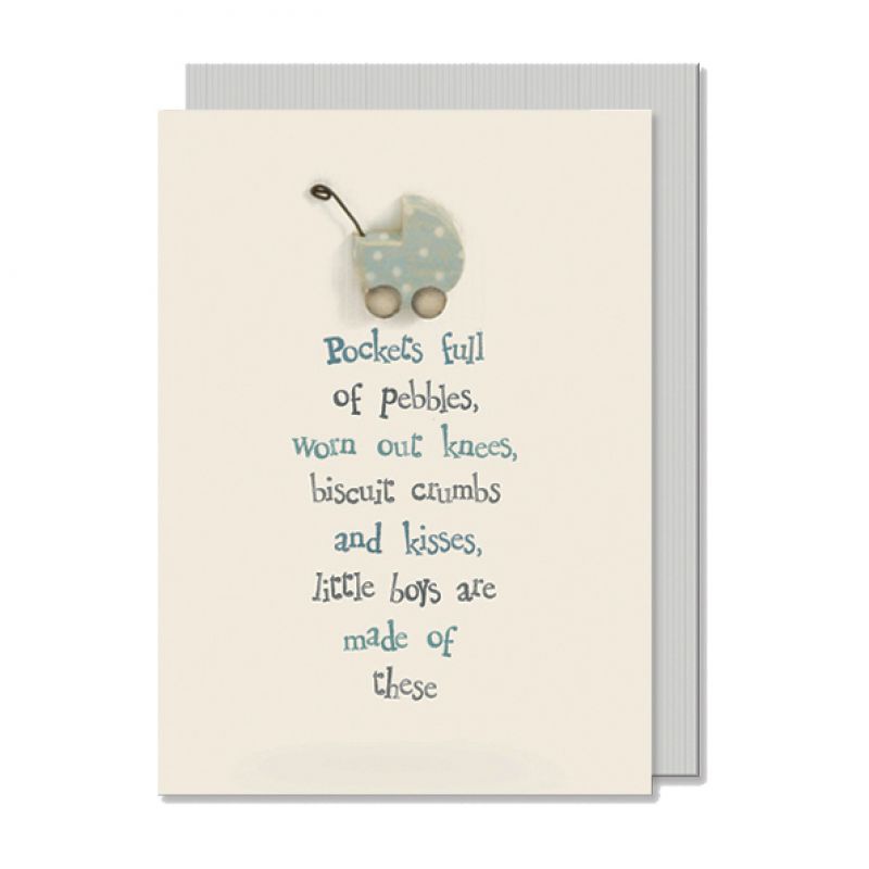 Baby card - Pockets full of pebbles, 