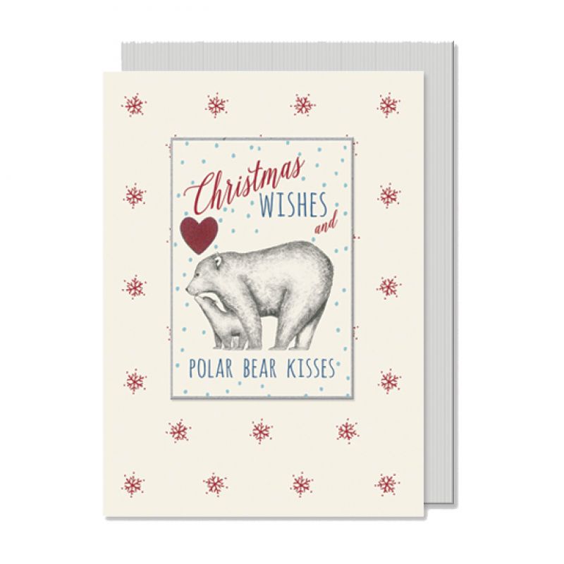 Κάρτα Christmas - Christmas wishes/bears