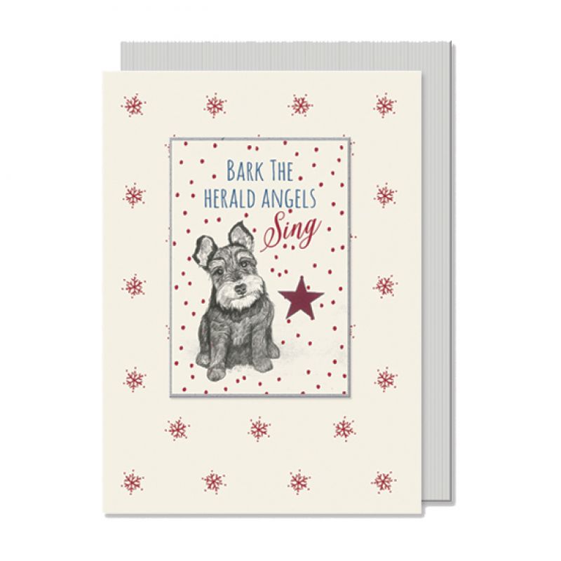 Κάρτα Christmas - Bark sing/dog