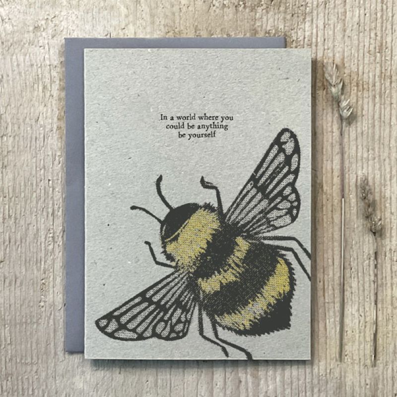 Κάρτα block print - Μέλισσες / In a world