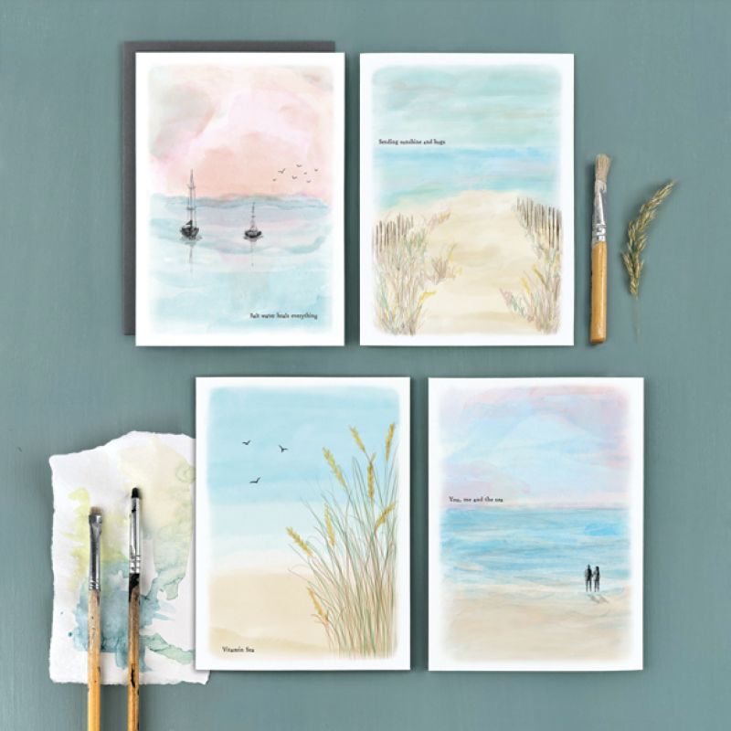 Seascape κάρτα-Sending sunshine and hugs 12x16,5εκ.