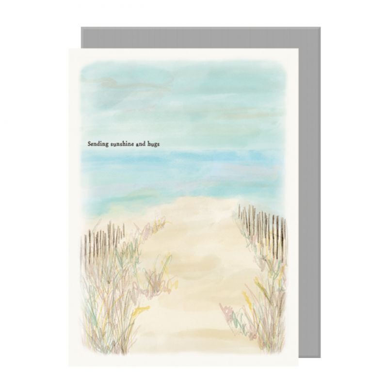 Seascape κάρτα-Sending sunshine and hugs 12x16,5εκ.