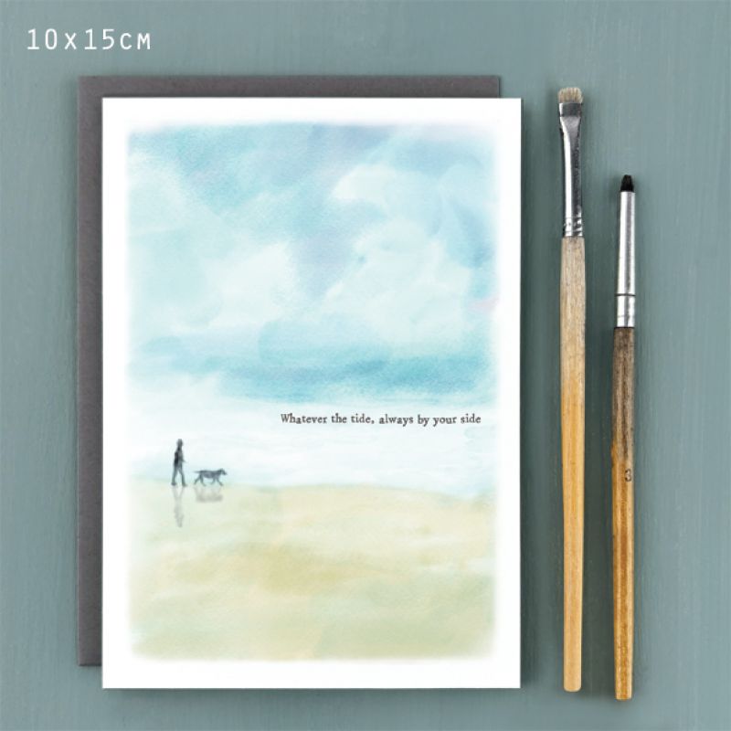 Seascape κάρτα-Whatever the tide, always by your side 12x16,5εκ.