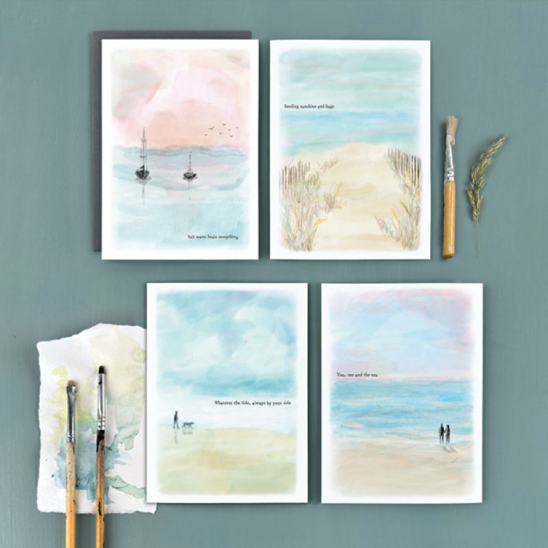 Seascape card-You, me and the sea