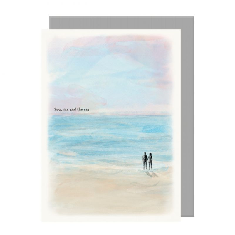 Seascape card-You, me and the sea