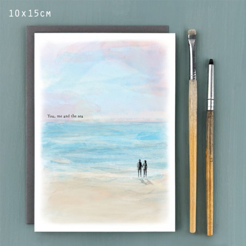 Seascape card-You, me and the sea