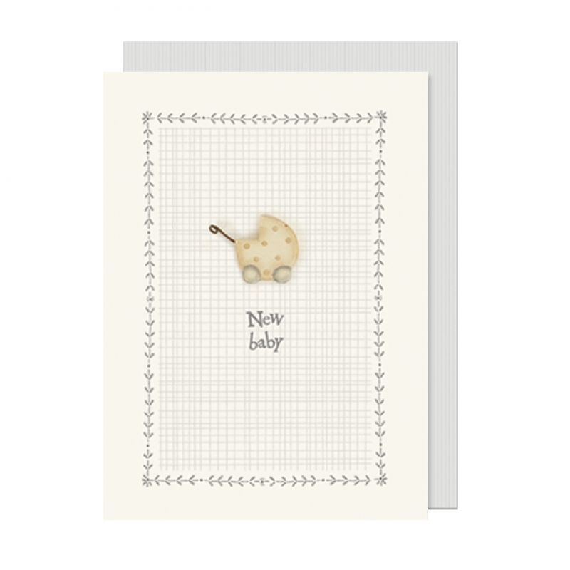 Dreamy cream card - New baby