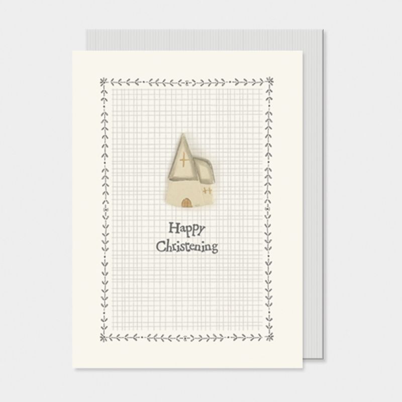 Dreamy cream card - Happy Christening