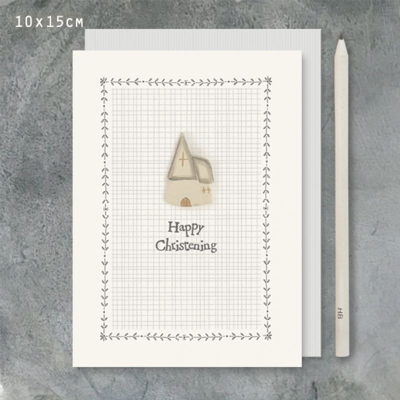 Dreamy cream card - Happy Christening