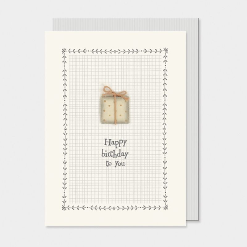 Dreamy cream card - Happy birthday to you