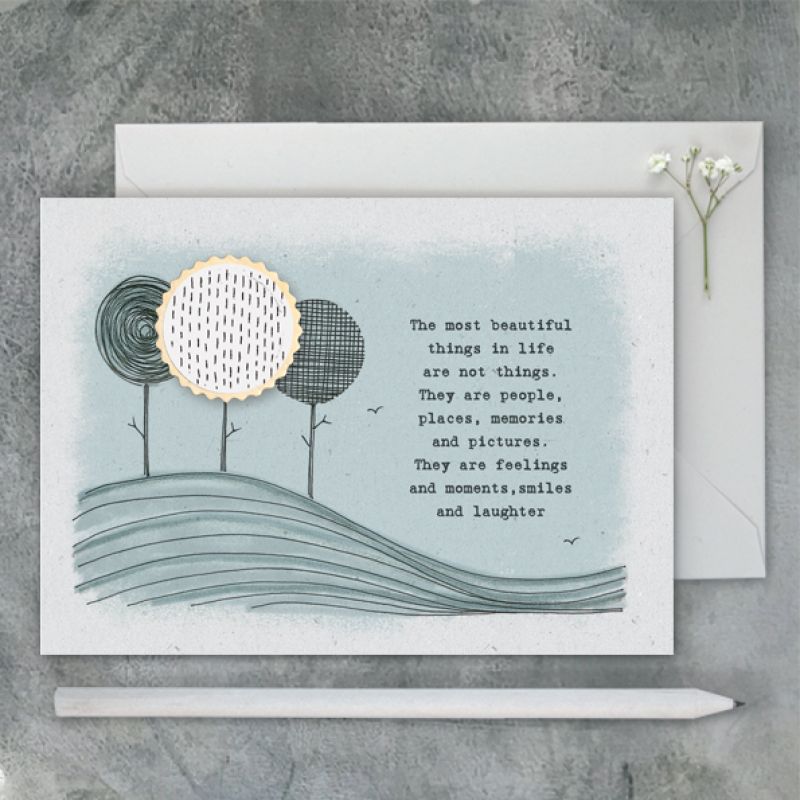 Stitchery card  - The most beautiful things…