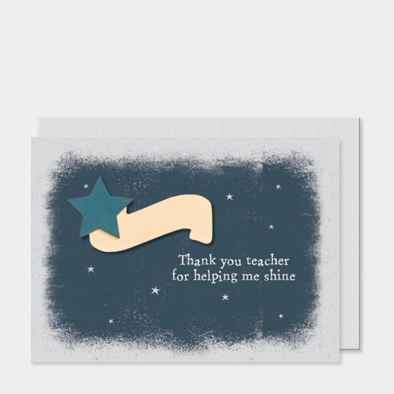 Shooting star card-Thanks teacher