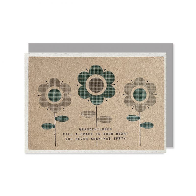 Modern flower card-Grandchildren