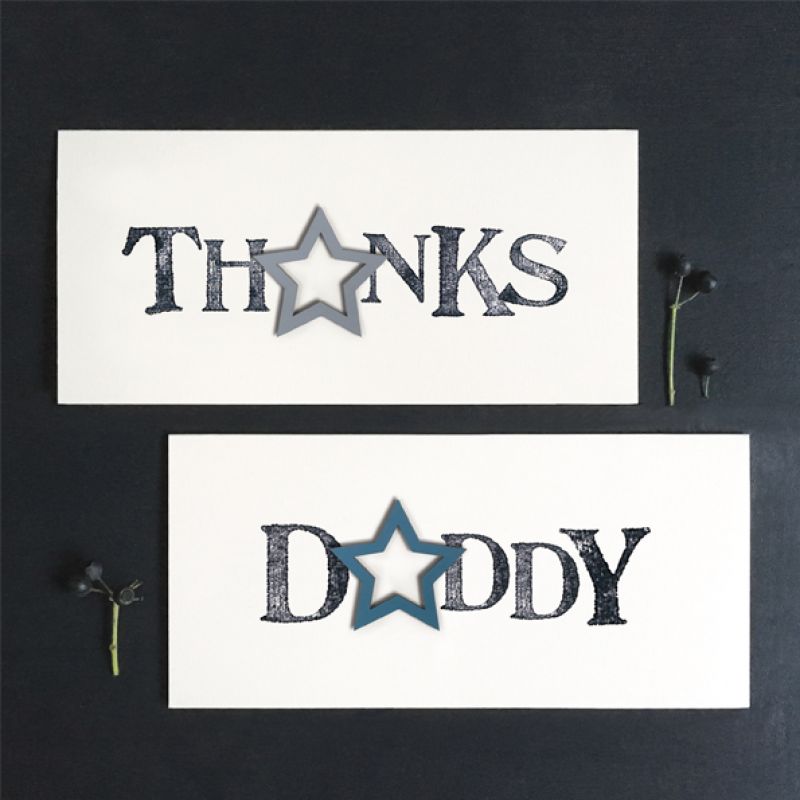 Word card-Daddy Size: 10x0,1x21 cm