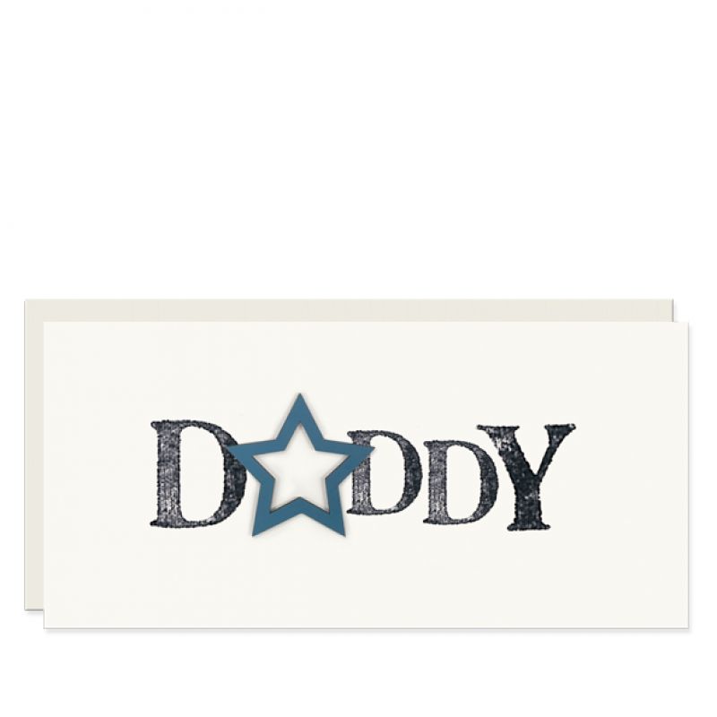 Word card-Daddy Size: 10x0,1x21 cm