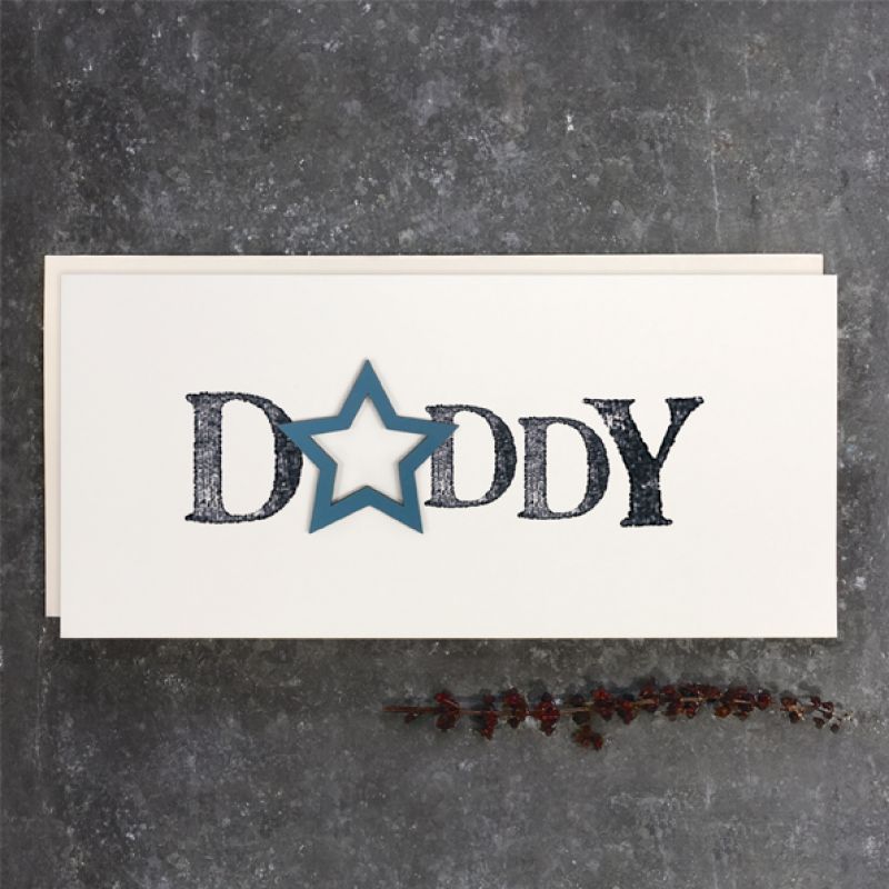 Word card-Daddy Size: 10x0,1x21 cm