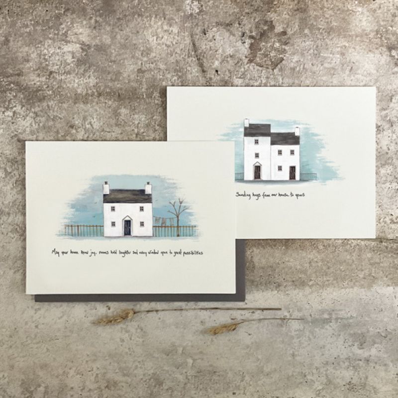House card-Hugs from our house to yours