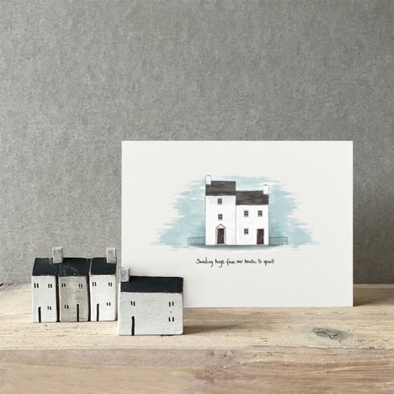 House card-Hugs from our house to yours