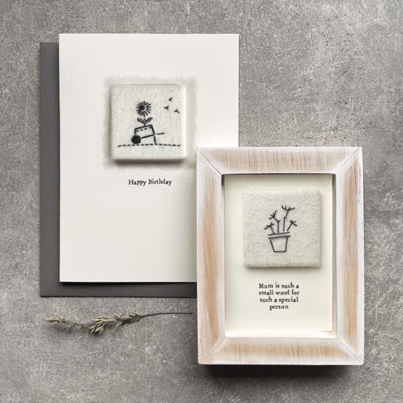 Κάρτα με κέντημα -Happy birthday