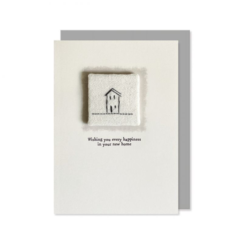 Embroidered card-New home