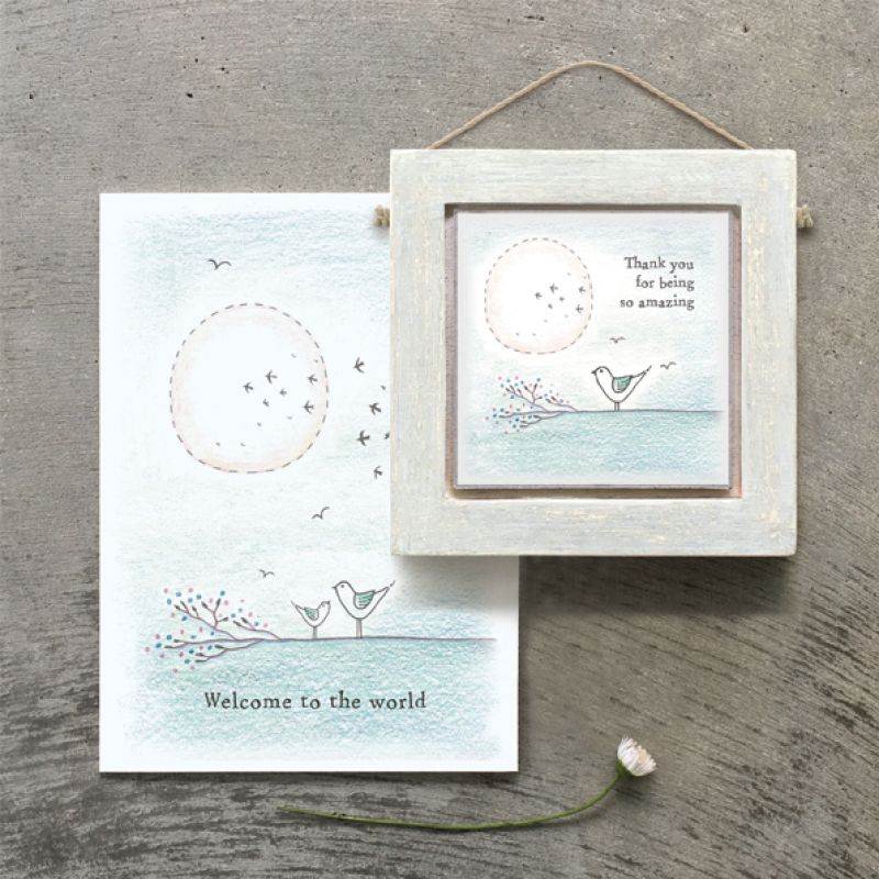 Κάρτα κλαδί -Welcome to the world 12x16,5εκ.