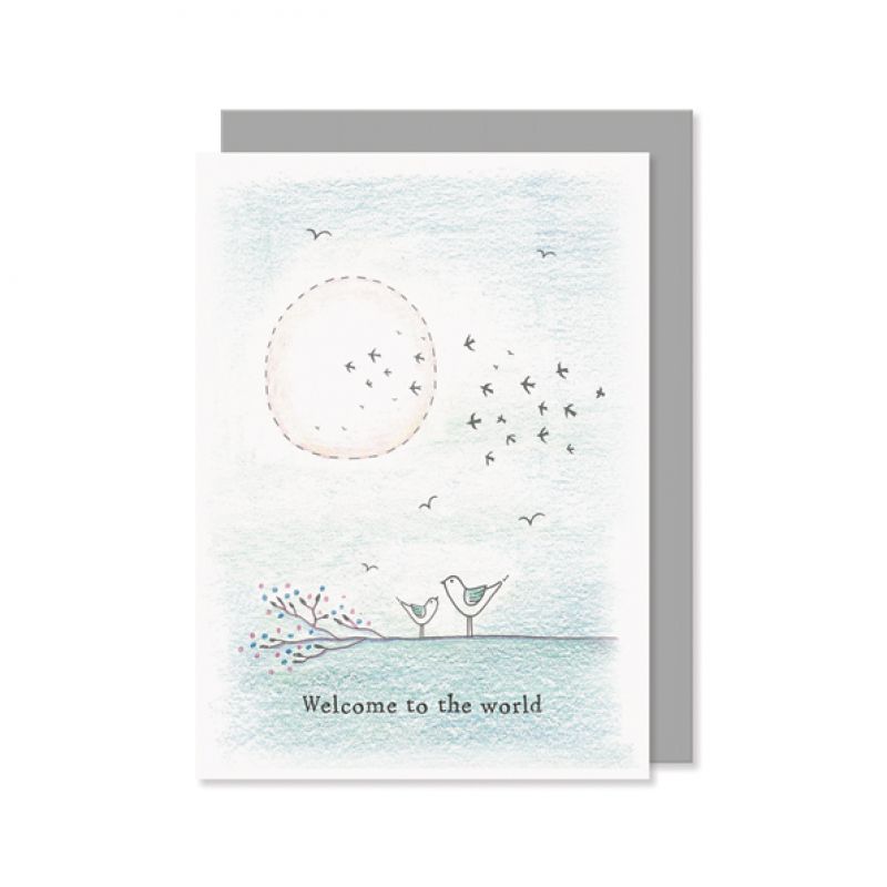 Κάρτα κλαδί -Welcome to the world 12x16,5εκ.