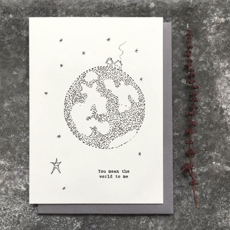 Out of this world card-You mean the world