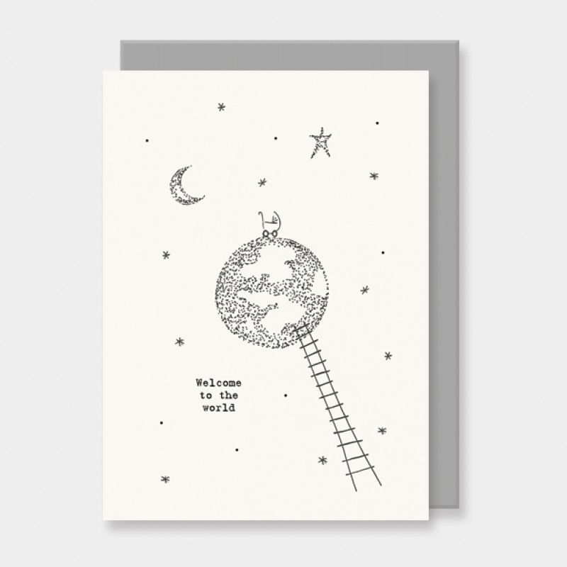Out of this world card-Welcome to the world Size: 12x0,1x16,5 cm