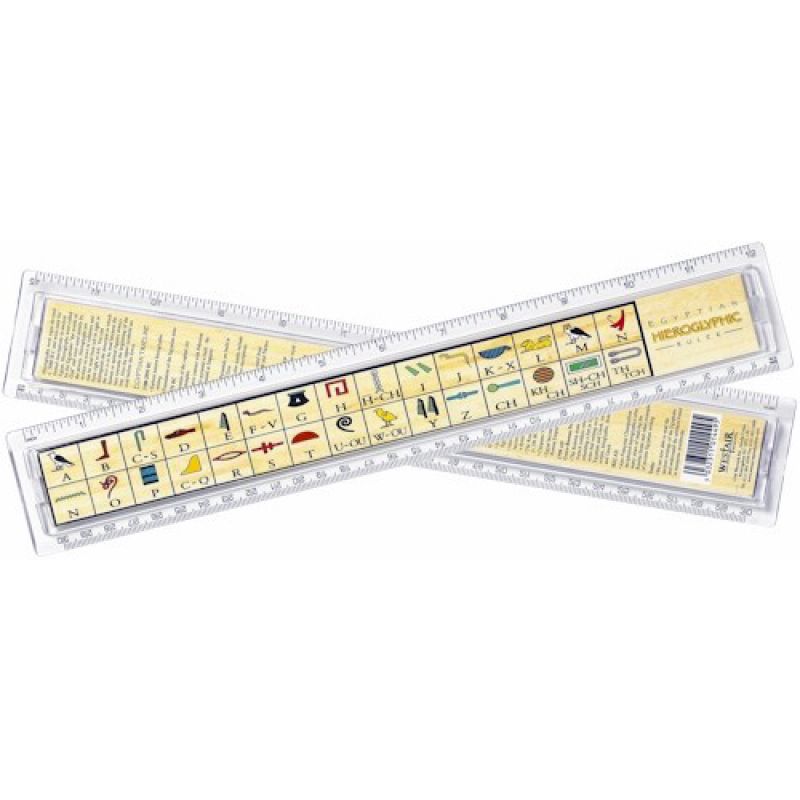 Egyptian Hieroglyphic Ruler 30cm