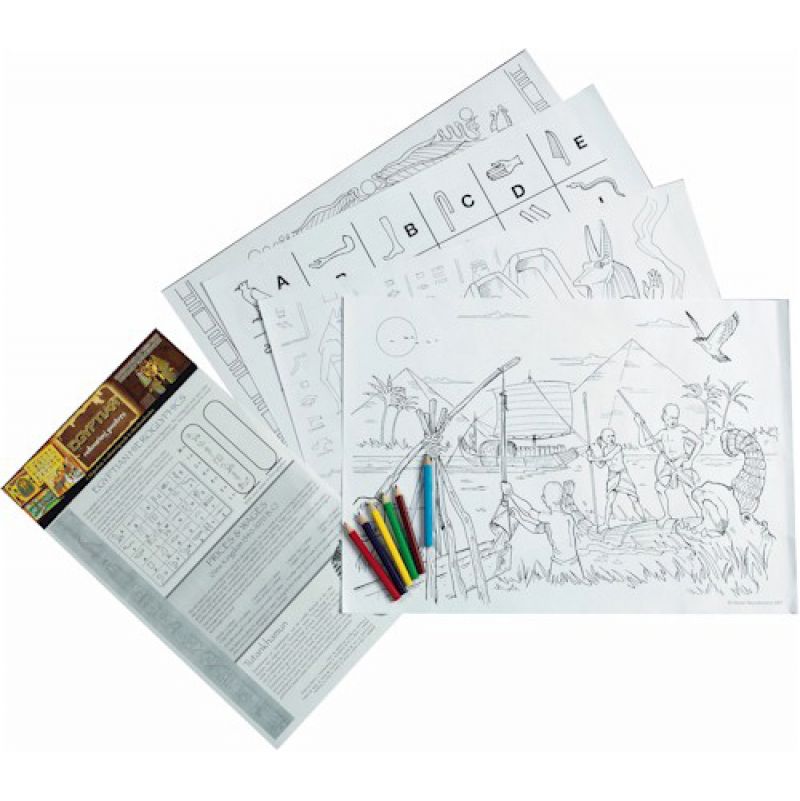 Egyptian Educational Colouring Posters