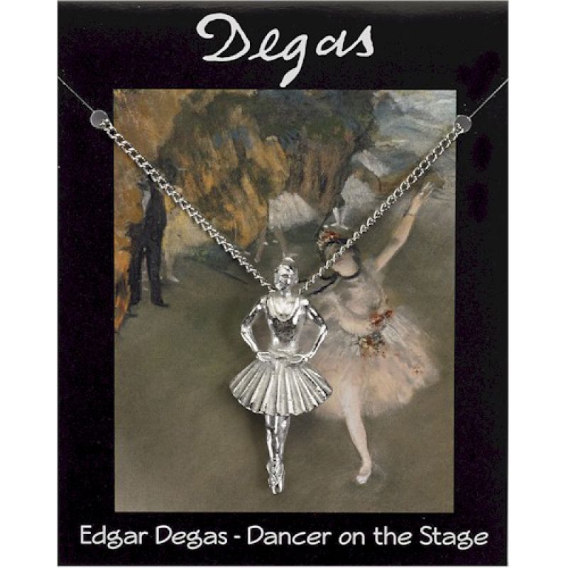 Degas Dancer Pendant Pewter