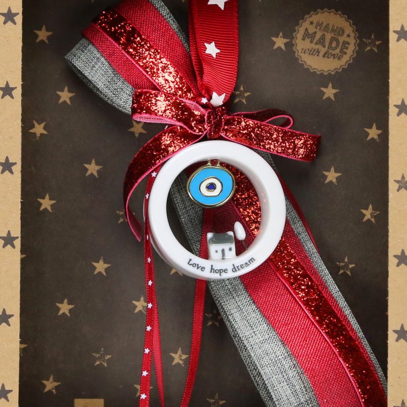 Lucky charm - House in circle -Love hope dream