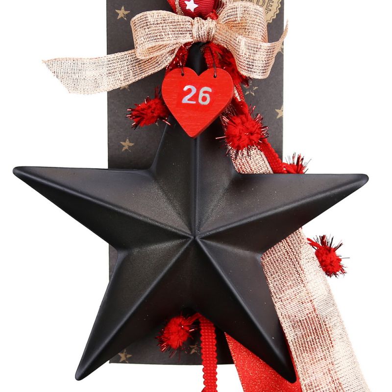 Lucky charm - Star metal with rope