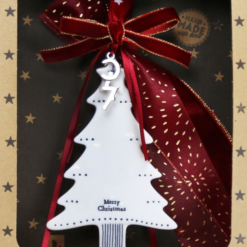 Γούρι πορσελάνινο δέντρο - Merry Christmas