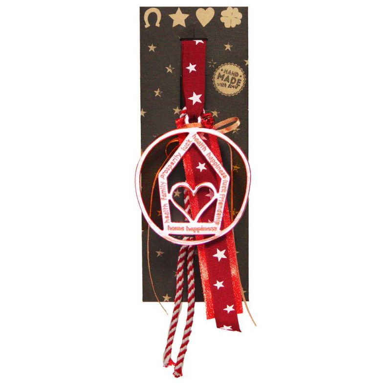 Lucky charm - House hanger - Pink Gold